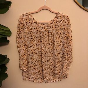 LuckY Brand flower print shirt